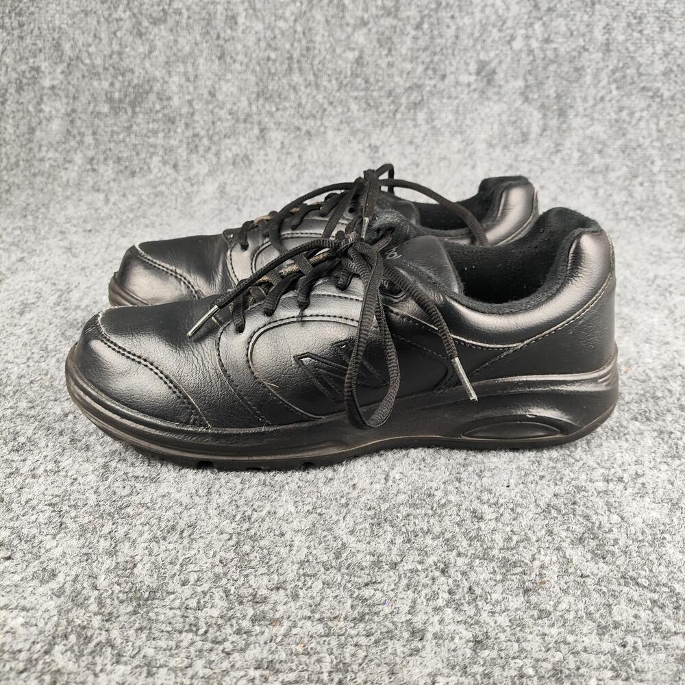 New Balance Shoes Mens Size 8.5 Black Leather Walking Sneakers Comfort WW674BK
